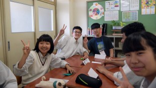 건양중, 일본 현지중학교와의 교류활동…NHK 방송 화제